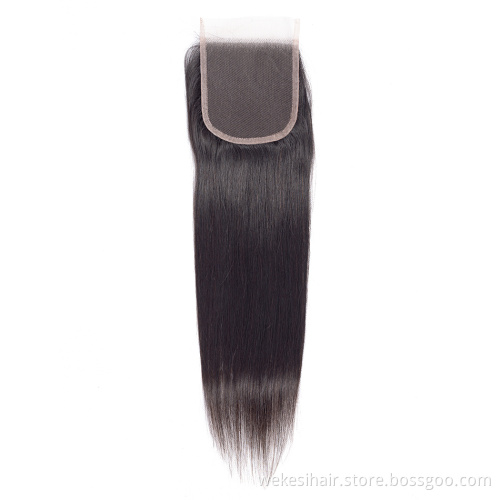 Transparent swiss lace closure 5x5 7x7 lace closure,human hair with lace frontal closure,top closure human Virgin hair wholesale